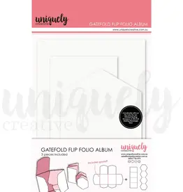 Uniquely Creative Uniquely Creative  Gatefold Flip Folio Album - White