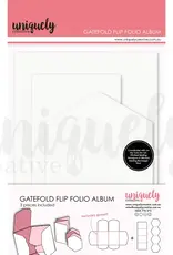 Uniquely Creative Uniquely Creative  Gatefold Flip Folio Album - White