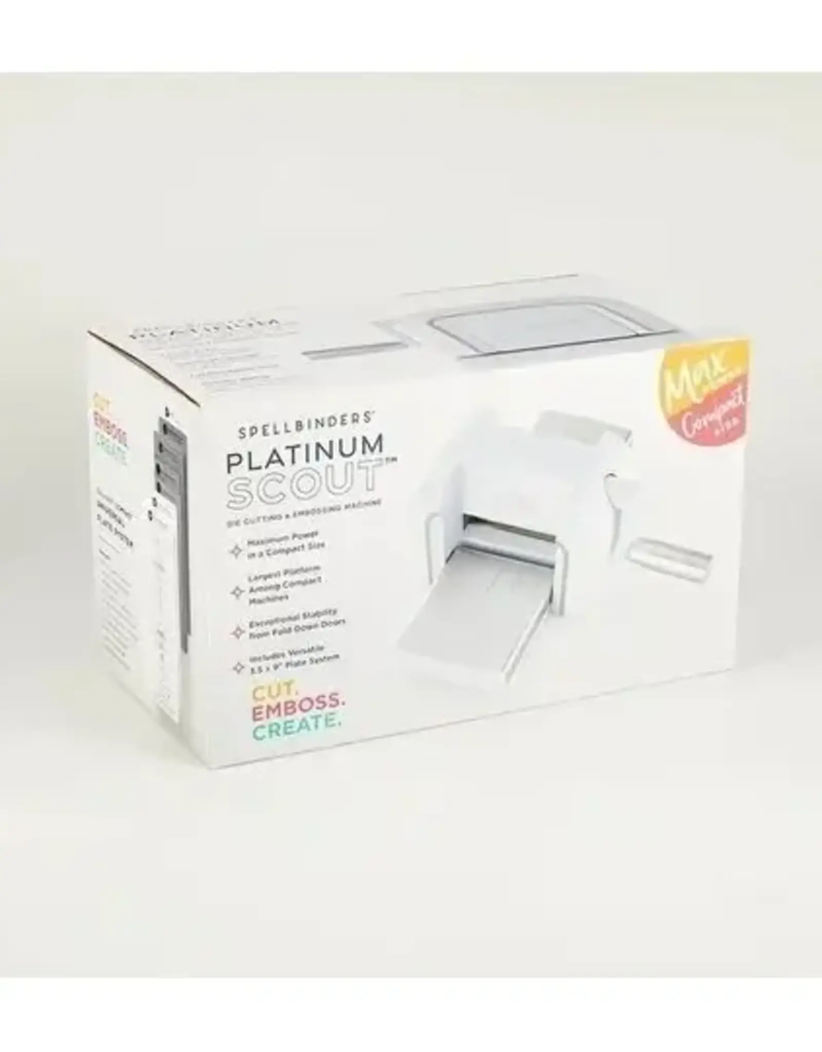 Spellbinders Spellbinders White Platinum Scout Die Cutting and Embossing Machine 3.5" Platform
