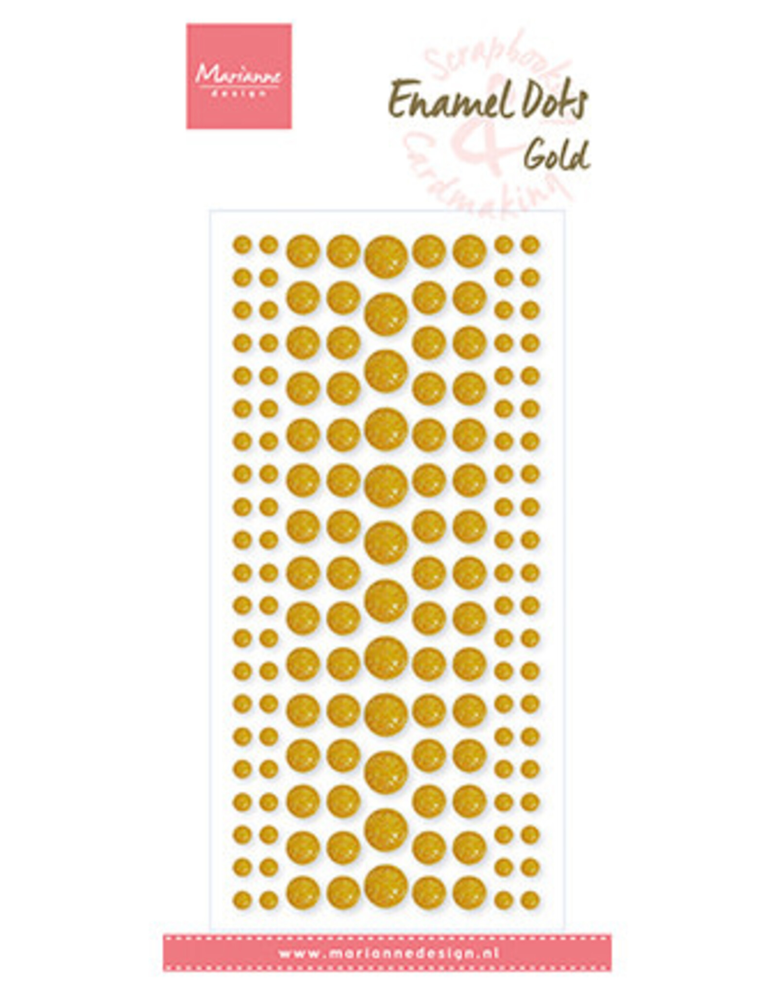 Marianne Design Marianne D Enamel Dots, Gold Glitter  PL4523