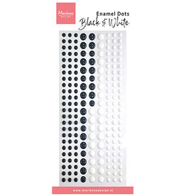 Marianne Design Marianne D enamel dots Black & white  PL4537
