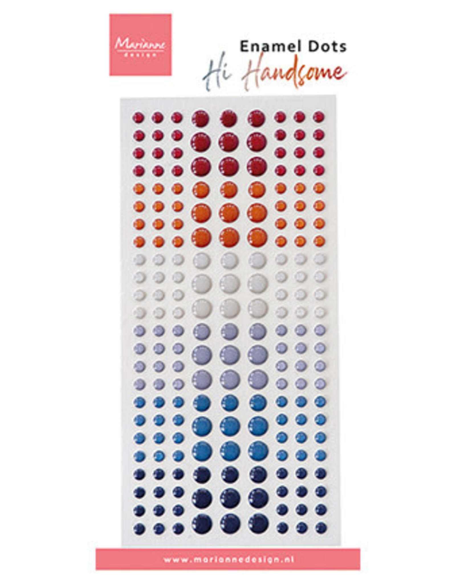 Marianne Design Marianne D enamel dots  Hi Handsome!  PL4538