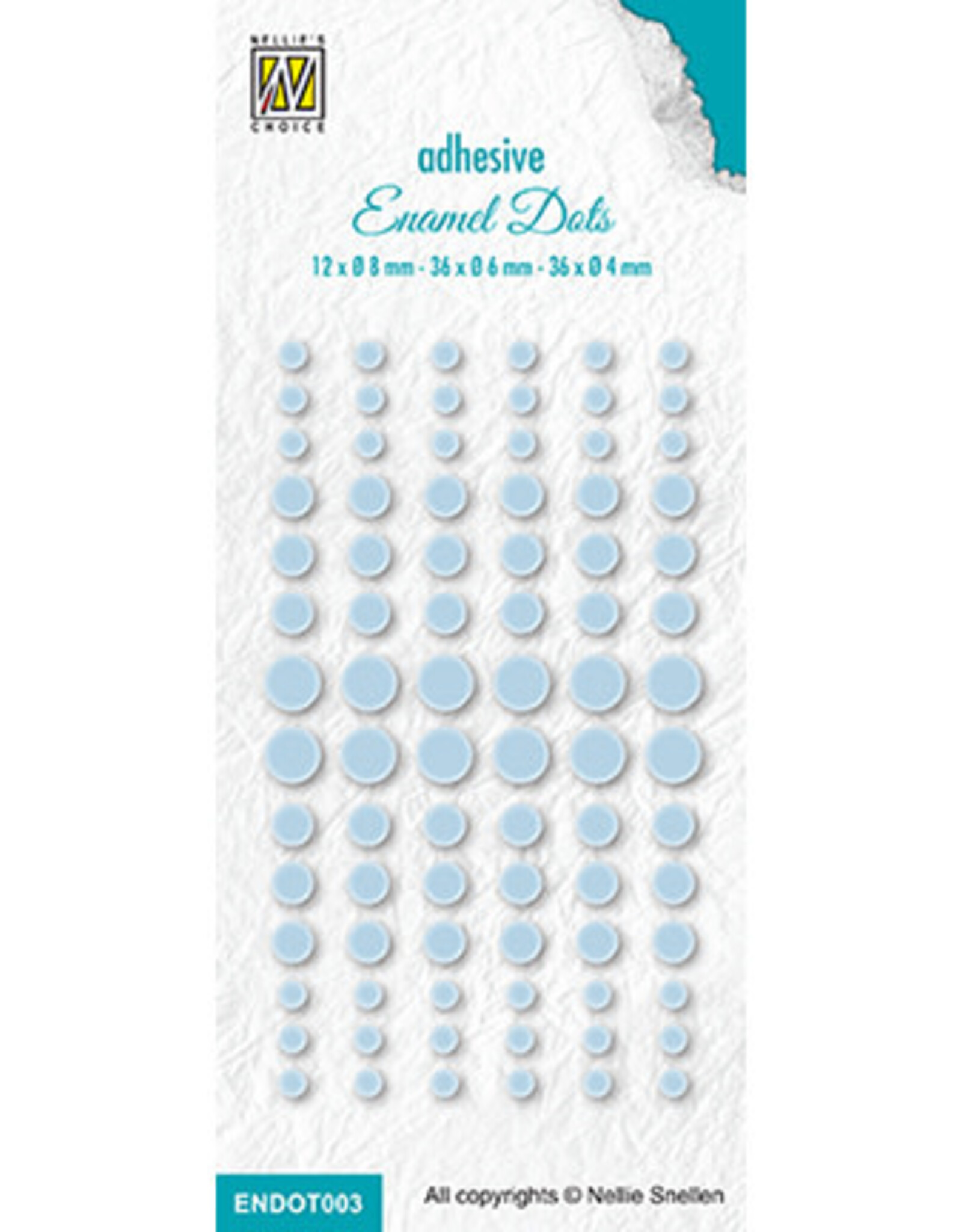 Nellie's Choice Nellie's Choice Enamel Dots Baby Blue ENDOT003