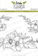 Lesia Zgharda Lesia Zgharda Stamp Set "Flowers"  FL397