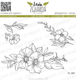 Lesia Zgharda Lesia Zgharda Stamp Set "Flowers"  FL397