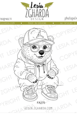 Lesia Zgharda Lesia Zgharda Stamp Hip Hop Bear  FA270