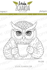 Lesia Zgharda Lesia Zgharda  Owl with a Cup  FA236