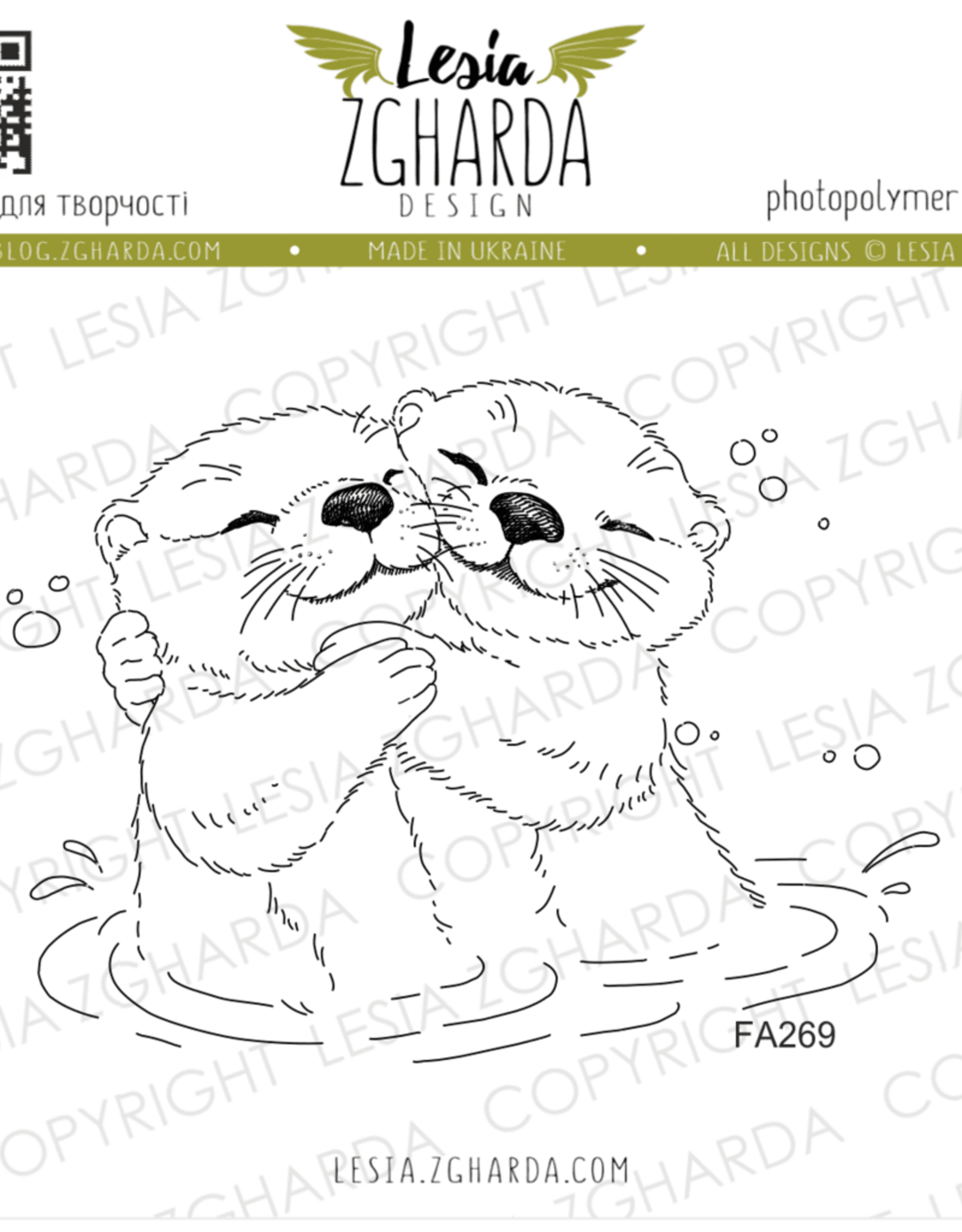 Lesia Zgharda Lesia Zgharda  Otters in Love  FA269