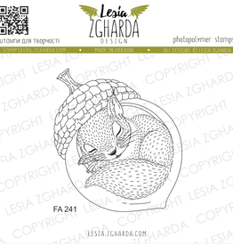 Lesia Zgharda Lesia Zgharda A Sleeping Squirrel in an Acorn Shell  FA241