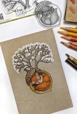 Lesia Zgharda Lesia Zgharda A Sleeping Squirrel in an Acorn Shell  FA241