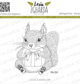 Lesia Zgharda Lesia Zgharda Squirrel with a gift  FA251