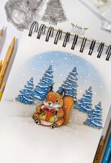 Lesia Zgharda Lesia Zgharda Squirrel with a gift  FA251