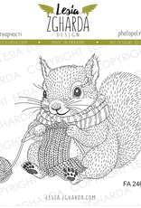 Lesia Zgharda Lesia Zgharda Knitting Squirre  FA246