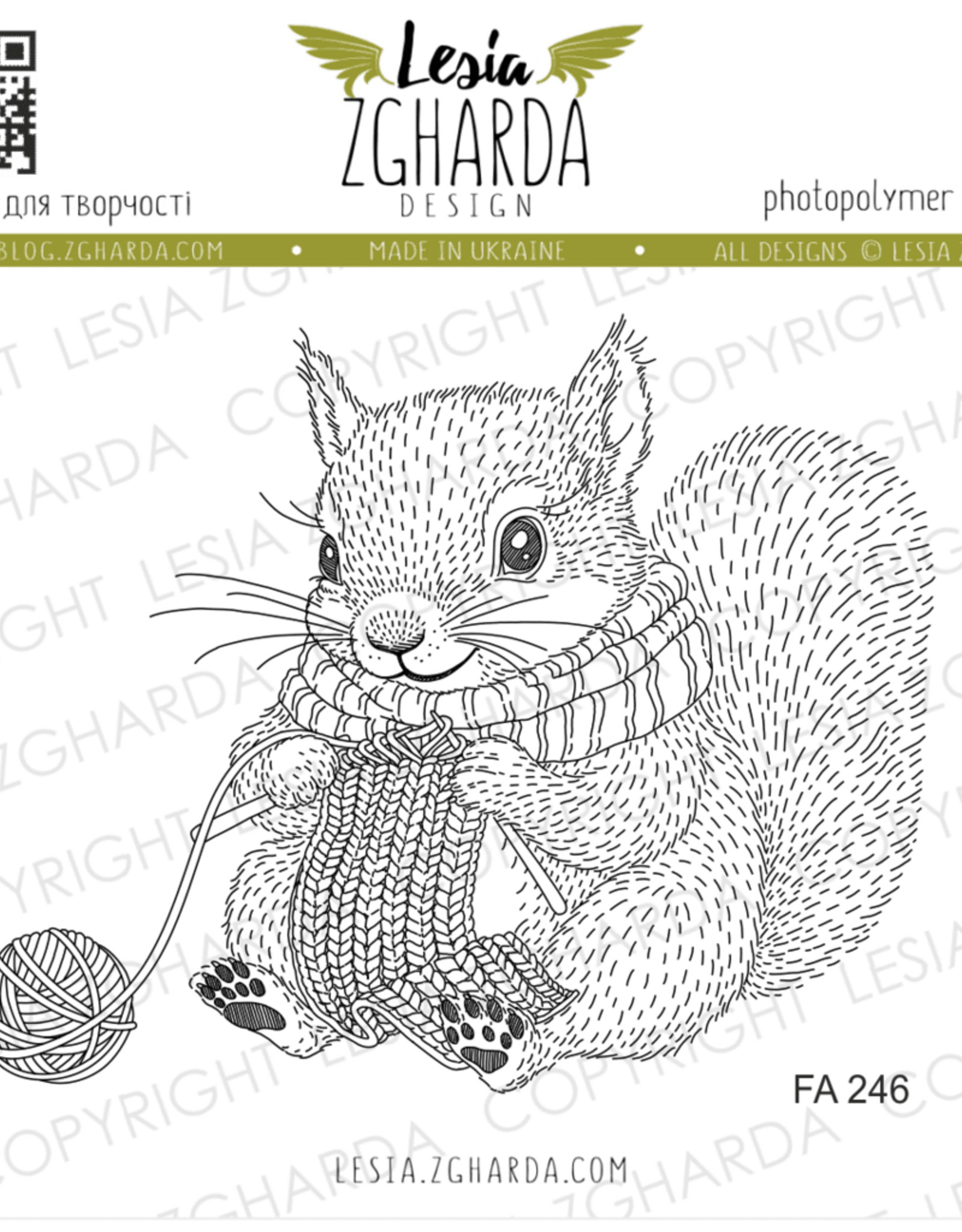Lesia Zgharda Lesia Zgharda Knitting Squirre  FA246