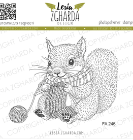 Lesia Zgharda Lesia Zgharda Knitting Squirre  FA246