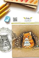 Lesia Zgharda Lesia Zgharda Stamp Set "Stitching Hamster"  FA257
