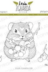 Lesia Zgharda Lesia Zgharda Stamp Set "Hamster with Berries"  FA244