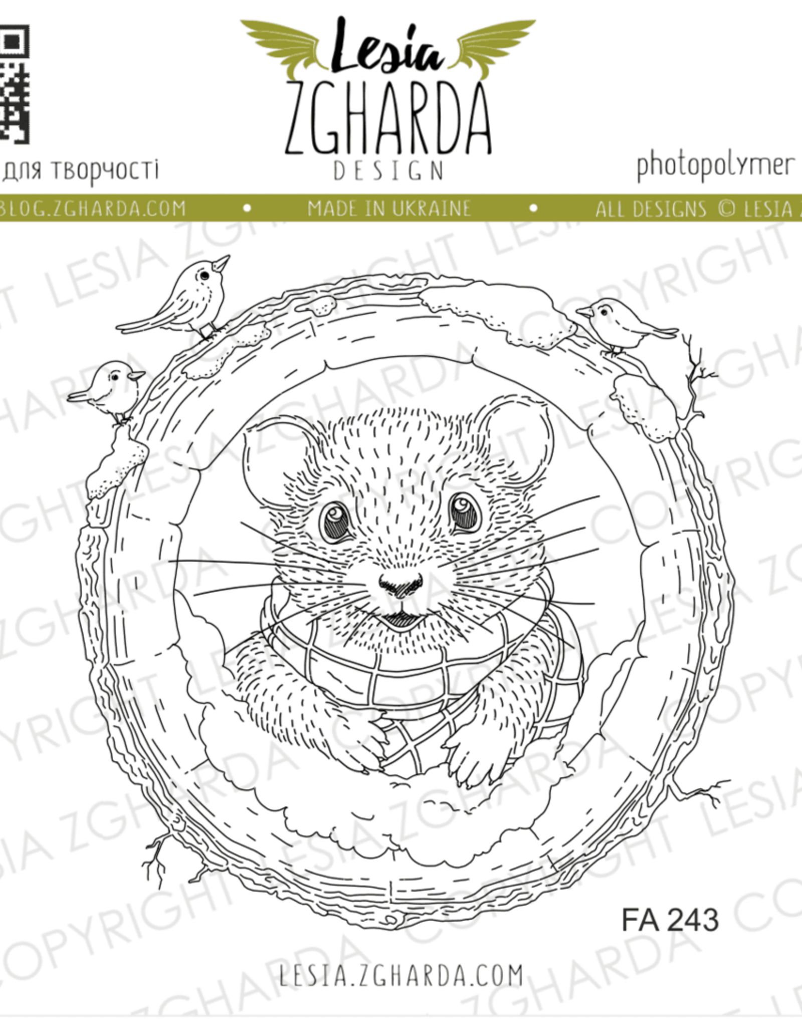 Lesia Zgharda Lesia Zgharda Mouse in the Hollowed Tree  FA243