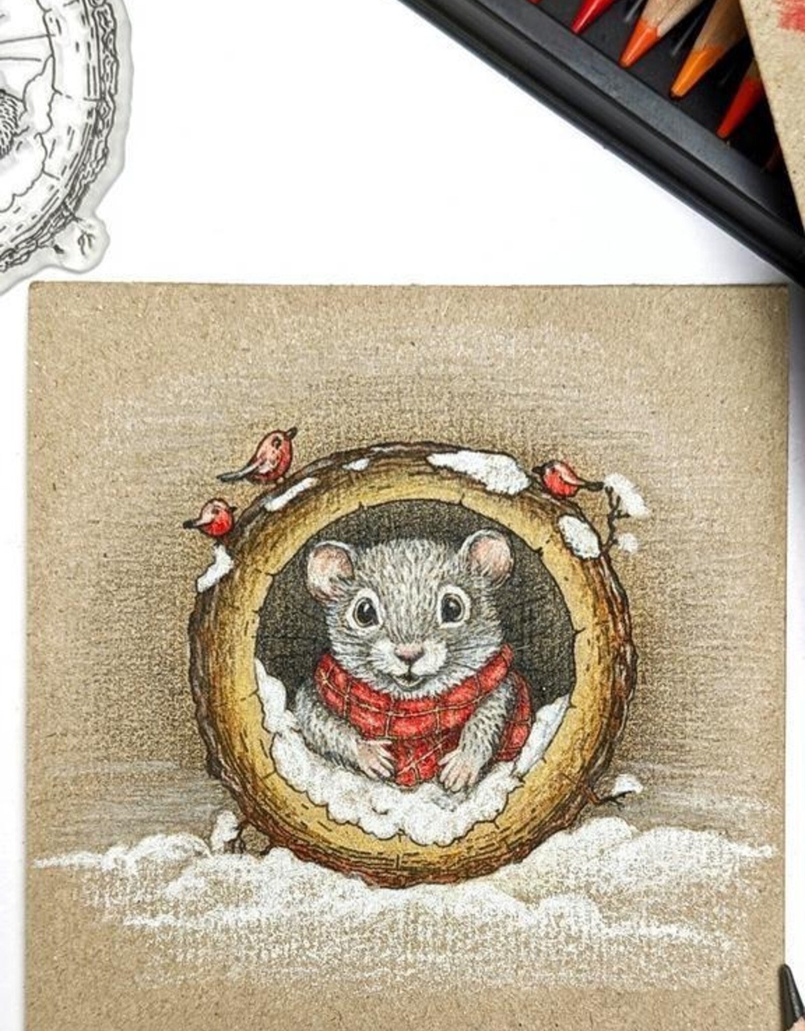 Lesia Zgharda Lesia Zgharda Mouse in the Hollowed Tree  FA243