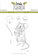 Lesia Zgharda Lesia Zgharda Stamp Set "Mouse Boy with Stars and a Moon"  FA219