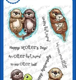 Whimsy Stamps Whimsy Stamps Otter Variety  clear stamps  C1397