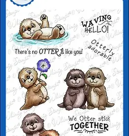 Whimsy Stamps Whimsy Stamps Otter Variety 2  clear stamps  C1398