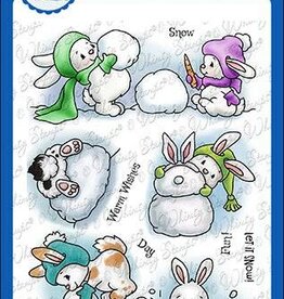 Whimsy Stamps Whimsy Stamps Bunny Winter Holiday   clear stamps  C1380