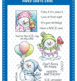 Whimsy Stamps Whimsy Stamps Birthday Cool  clear stamps  C1430