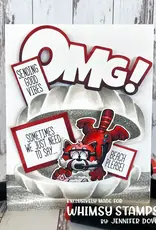 Whimsy Stamps Whimsy Stamps Red Panda Beach  clear stamps  DP1115