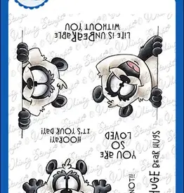Whimsy Stamps Whimsy Stamps Panda Peekers clear stamps  DP1084