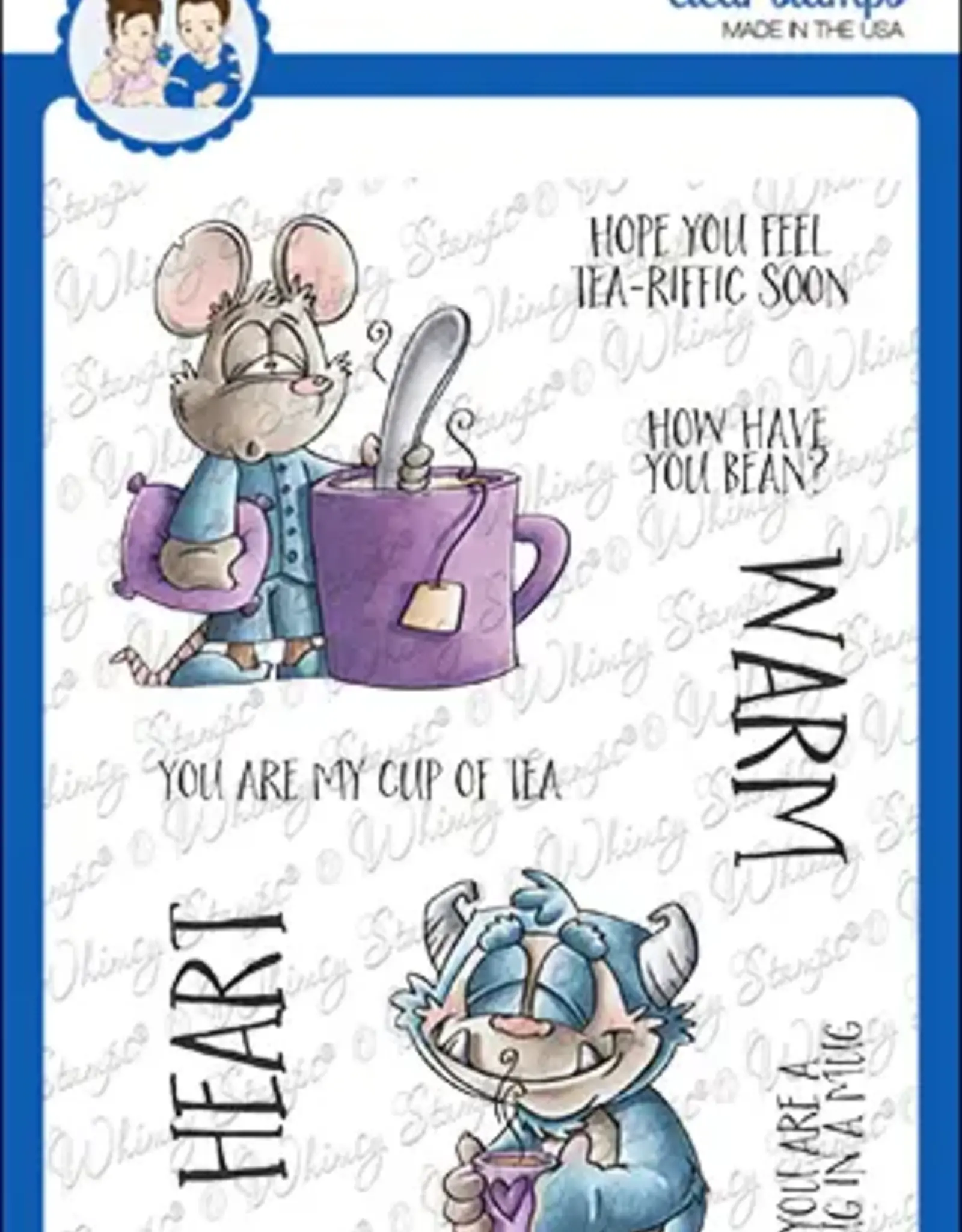 Whimsy Stamps Whimsy Stamps Hug in a Mug  clear stamps  DP1098