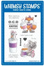 Whimsy Stamps Whimsy Stamps Give a Sip clear stamps  DP1106