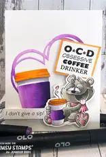 Whimsy Stamps Whimsy Stamps Give a Sip clear stamps  DP1106