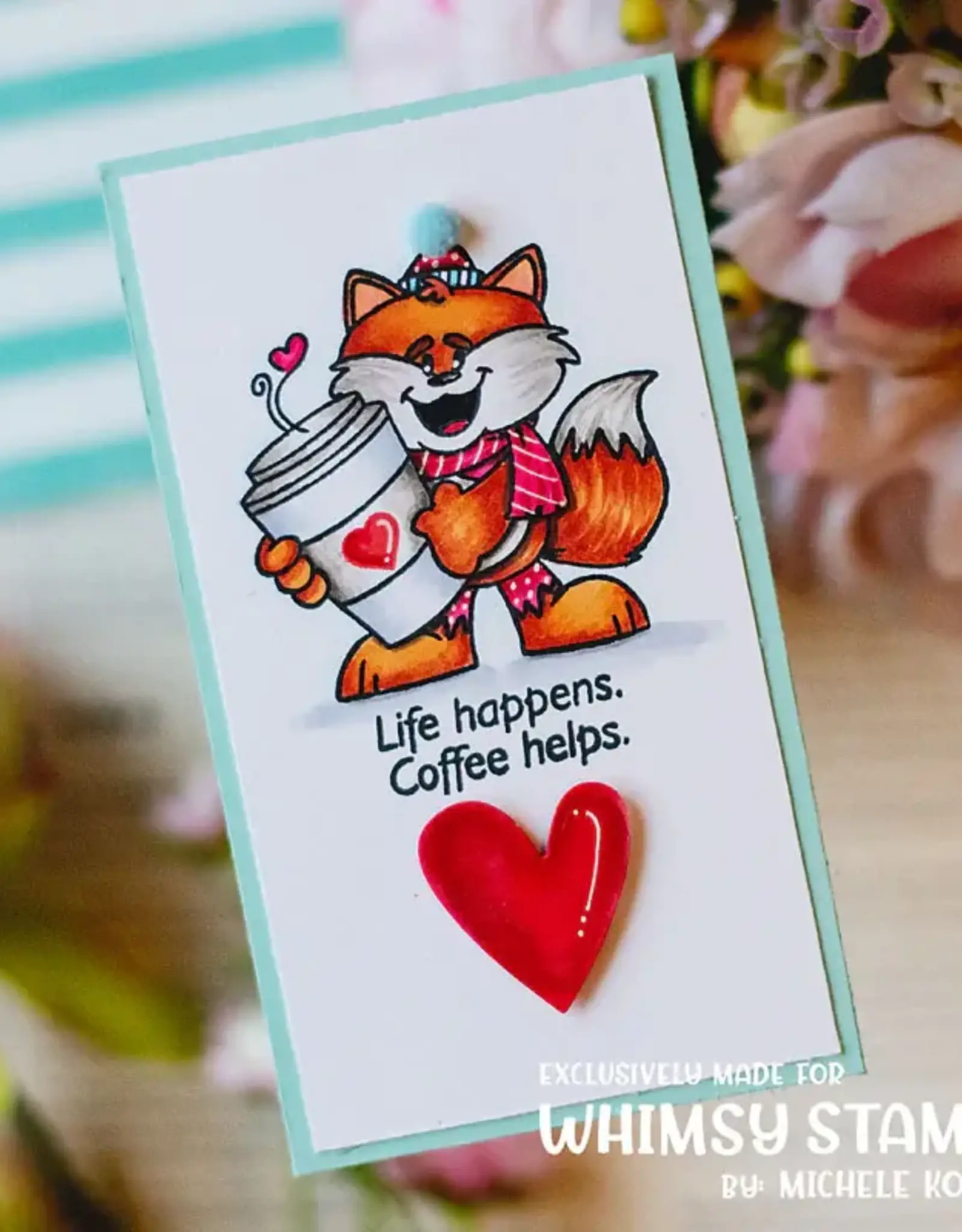Whimsy Stamps Whimsy Stamps Give a Sip clear stamps  DP1106