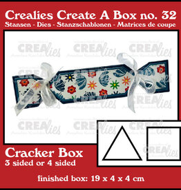 Crealies Crealies Create A Box stans no. 32, Cracker (3 & 4 kantig)  CCAB32
