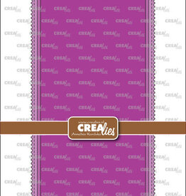 Crealies Crealies Cardzz stansen no. 198, Slimline M, met postzegelrand CLCZ198
