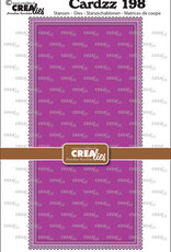 Crealies Crealies Cardzz stansen no. 198, Slimline M, met postzegelrand CLCZ198