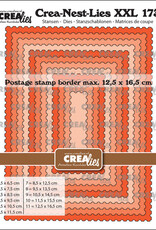 Crealies Crealies Crea-Nest-Lies XXL stansen no. 173, Rechthoeken met postzegelrand