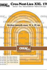 Crealies Crealies Crea-Nest-Lies XXL stansen no. 178, Bogen glad (past onder XXL176)