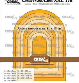 Crealies Crealies Crea-Nest-Lies XXL stansen no. 178, Bogen glad (past onder XXL176)