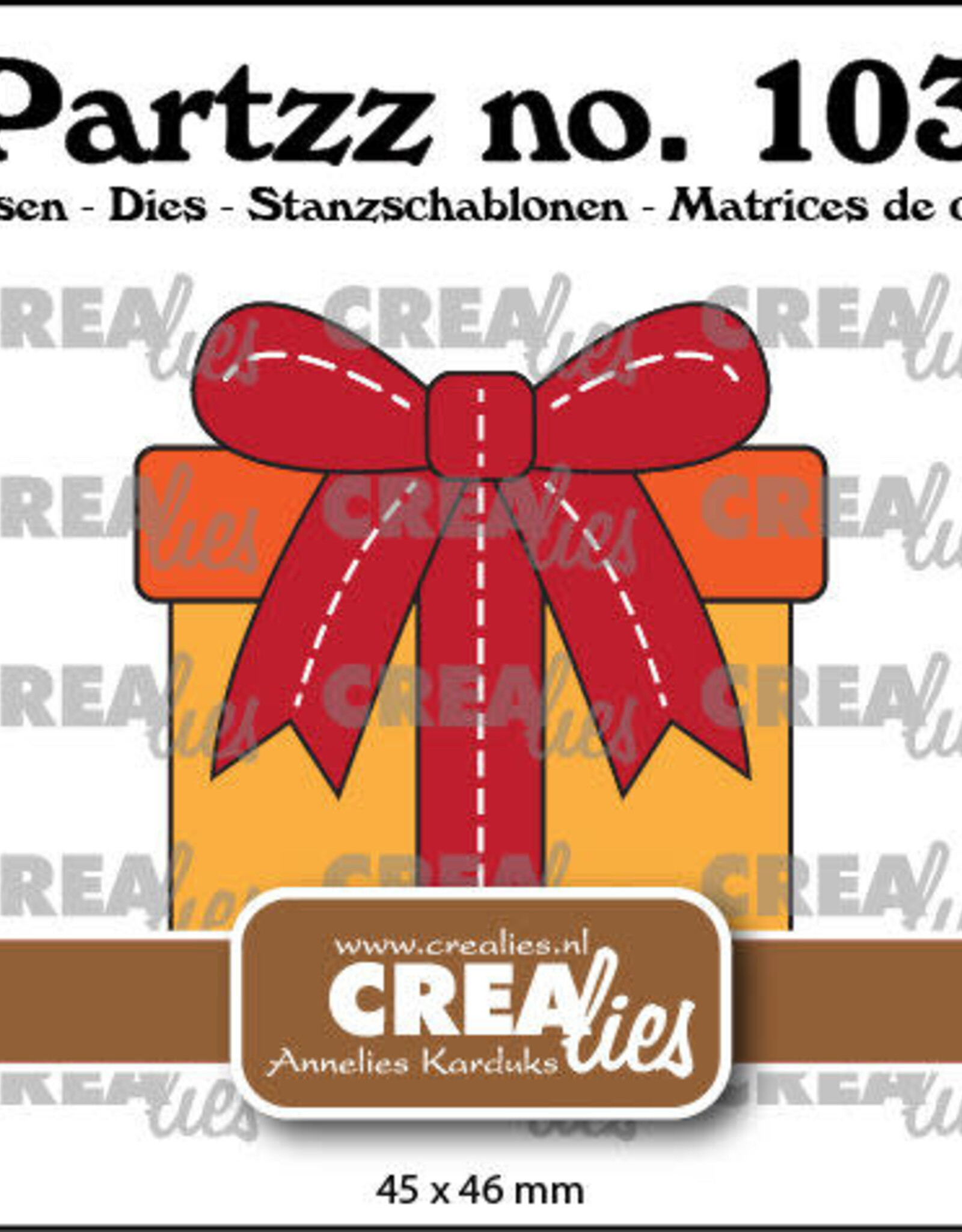 Crealies Crealies Partzz stansen no. 103, Cadeau groot
