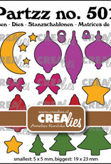 Crealies Crealies Partzz stansen no. 501, Mini Kerst