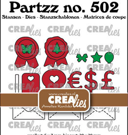 Crealies Crealies Partzz stansen no. 502, Mini Post