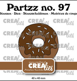 Crealies Crealies Partzz stansen no. 97, Donut groot