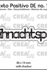 Crealies Crealies Texto Positivo Stanzschablonen no. 116, Weihnachtspost