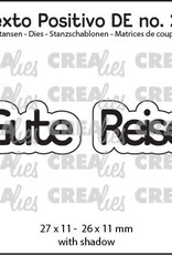 Crealies Crealies Texto Positivo Stanzschablonen no. 26, Gute Reise