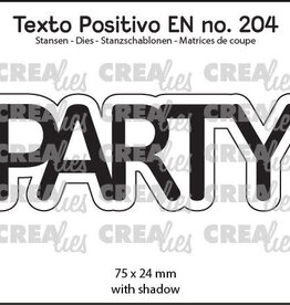 Crealies Crealies Texto Positivo stansen no. 204, PARTY