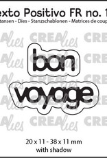 Crealies Crealies Texto Positivo Matrice de coupe no. 112, bon voyage