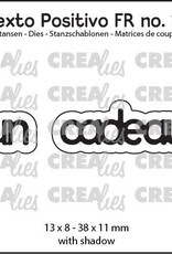 Crealies Crealies Texto Positivo Matrice de coupe no. 15, un cadeau