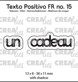 Crealies Crealies Texto Positivo Matrice de coupe no. 15, un cadeau